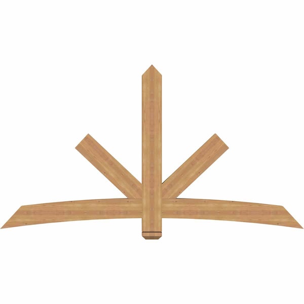 Ekena Millwork Alberta Smooth Timber Gable Bracket, Western Red Cedar, 84"W x 45"H x 3 1/2"D x 5 1/2"F, 13/12 Pitch GBW084X45X0406ALB00SWR - main
